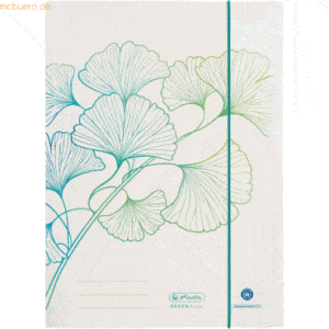 Herlitz Sammelmappe A4 Karton RC 380g/qm Greenline Ginko