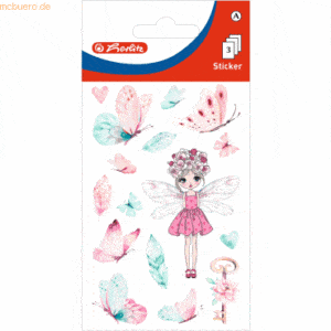 10 x Herlitz Sticker-Etikett Mädchen Motiv 4 3 Stück Waldfee Schmetter