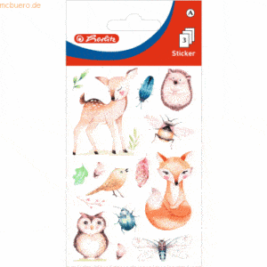 10 x Herlitz Sticker-Etikett Mädchen Motiv 5 3 Stück Waldtiere