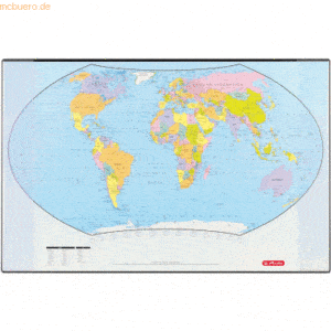 Herlitz Schreibunterlage 44x68cm Kunststoff Weltkarte politisch