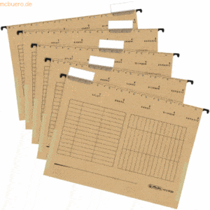 Herlitz Hängetasche 230g/qm natron VE=5 Stück