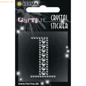 3 x HERMA Schmucketikett Crystal 1 Blatt Sticker 1