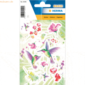 10 x HERMA Sticker Tropical Island farbige Sticker Folie