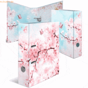 10 x HERMA Motiv-Ordner A4 7cm Cherry Blossom