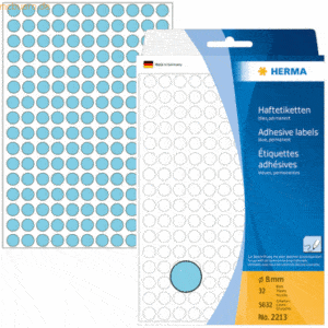 HERMA Vielzweck-Etiketten 8mm blau VE=5632 Stück