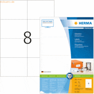 HERMA Etiketten weiß 105x74mm Premium A4 VE=1600 Stück