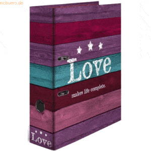 10 x HERMA Motivordner A4 70mm 'Love'