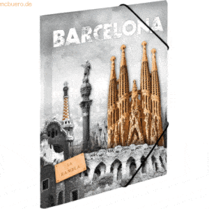 3 x HERMA Sammelmappe A4 PP 'Barcelona'