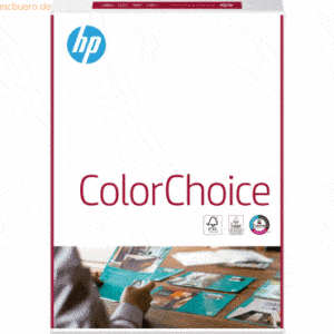HP Farblaserpapier Color Choice CHP 754 A4 160g/qm weiß VE=250 Blatt