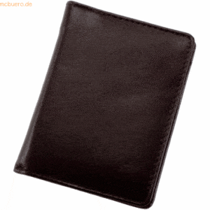 Alassio Notizblock-Etui Monza 75x100x10mm Leder schwarz