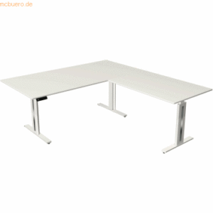 Kerkmann Sitz-/Stehtisch Move 3 BxTxH 200x220x72-120cm + Anbautisch we