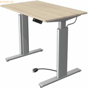 Kerkmann Sitz-/Stehtisch Move 3 BxTxH 100x60x72-120cm silber/ahorn