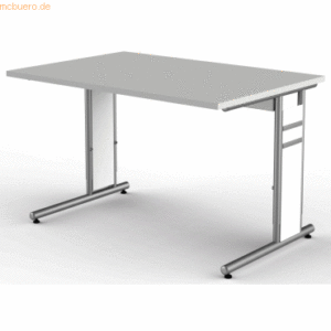 Kerkmann Schreibtisch StageOne Form 4 BxT120x80cm lichtgrau