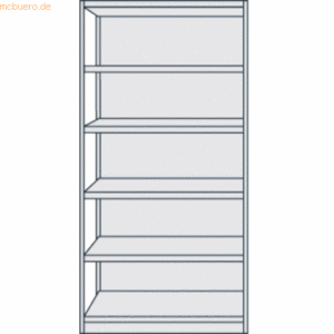 Kerkmann Büroregal Progress 500 Grundregal BxTxH 75x60x190cm 6 Böden m