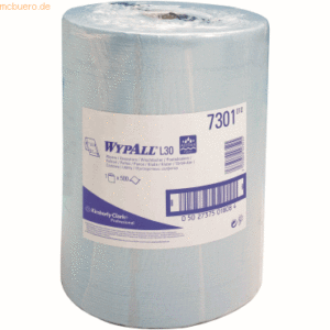 Wypall Wischtücher Wypall L20 Extra+ 2-lagig 38x33cm Großrolle blau