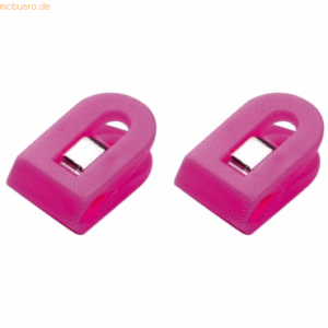 10 x Laurel Briefklemmer Multi Clip Liliput 15x25mm VE=8 Stück pink