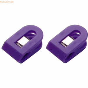 20 x Laurel Briefklemmer Multi Clip Liliput 15x25mm VE=4 Stück violett