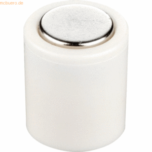 10 x Laurel Magnet Power Zylinder 14x19mm VE=6 Stück weiß