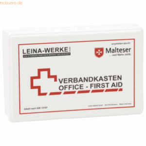 Leina-Werke Betriebsverbandskasten Office First Aid DIN 13157 weiß