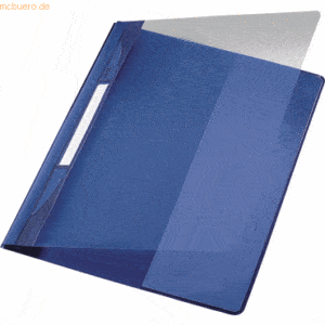 Leitz Plastik-Hefter Exquisit A4+ PVC mit Innentasche blau