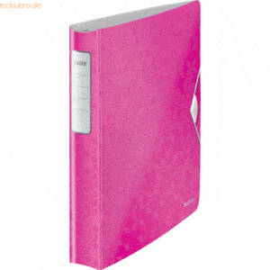 Leitz Ringbuch Active Wow A4 4 Ringe 30mm pink metallic