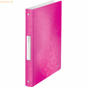 Leitz Ringbuch Wow A4 4 Ringe 25mm pink metallic