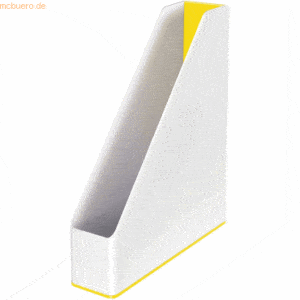 Leitz Stehsammler Wow Duo Colour A4 Polystyren weiß/gelb