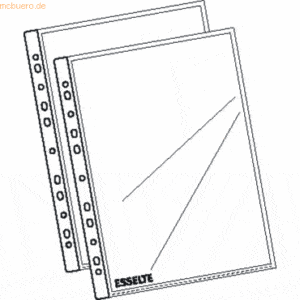 Esselte Prospekthüllen A4 50my PP genarbt VE=10 Stück