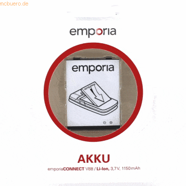 Emporia Akku F R Emporia Ak V Li Ion Volt Mah Schwarz Hier