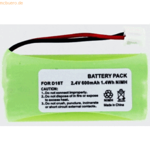 k.A. Akku für At&t CL74309 NiMH Volt 24 mAh grün