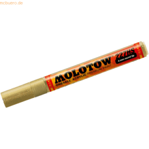 Molotow Permanentmarker One4All 227 HS nachfüllbar 4mm metallic gold