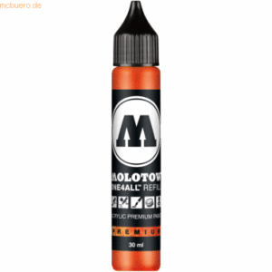 Molotow Nachfülltinte One4All für Permanentmarker 30ml neonorange fluo