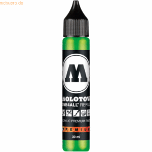 Molotow Nachfülltinte One4All für Permanentmarker 30ml neongrün fluore