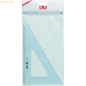 10 x M+R Zeichendreieck 60 29cm rauchtransparent Skala 22cm