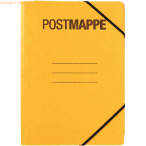 Pagna Postmappe A4 mit Eckspanngummi gelb