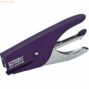 Rapid Heftzange S51Soft Grip Metall 12 Blatt violett