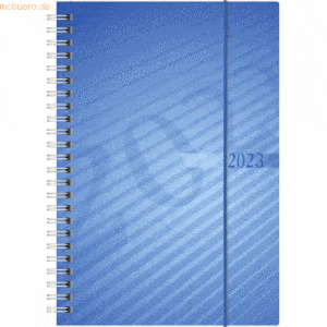2 x Rido Buchkalender futura 2 A5 1 Woche/2 Seiten PP blau 2023