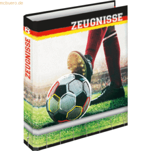 2 x RNK Zeugnisringbuch A4 4 Ringe -Fußballfieber-