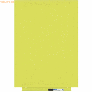 Rocada Skinwhiteboard-Modul lackiert 55x75cm RAL 1016 schwefelgelb