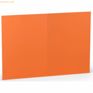 10 x Paperado Doppelkarte B6 hoch VE=5 Stück Orange