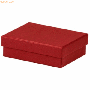 3 x Rössler Geschenkverpackung Boxline 96x128x40mm Rot