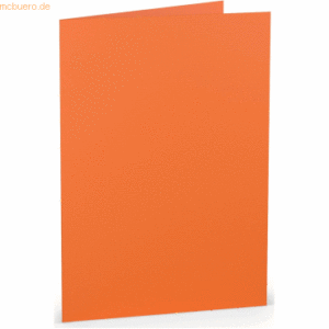 50 x Paperado Doppelkarte A5 hoch Orange