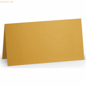 100 x Paperado Tischkarte 10x10cm Gold