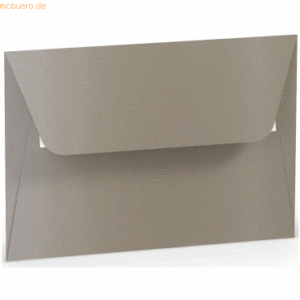 50 x Paperado Briefumschlag Haftklebung C6 taupe metallic