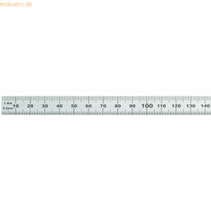 Rumold Stahllineal 15cm silber rostfreier Edelstahl