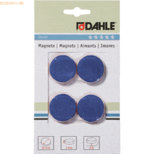 10 x Dahle Magnete 32mm blau VE=4 Stück