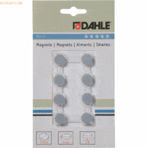 10 x Dahle Magnete 13mm grau VE=8 Stück