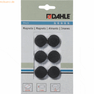 10 x Dahle Magnete 24mm schwarz VE=6 Stück