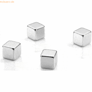 Dahle Megadym Magnet Cube 10x10x10mm VE=4 Stück silber