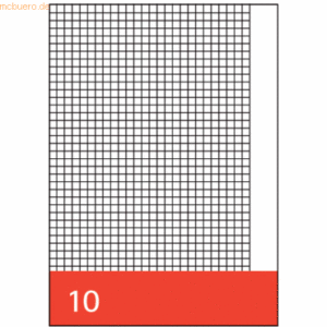 250 x Staufen Aufgabenbogen A4 kariert mit Rand 10 Blatt